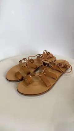 V&M イタリア製 レザーサンダル レースアップ 36