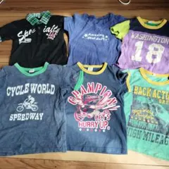 100 110 男の子　Tシャツ　6枚セット　保育園着