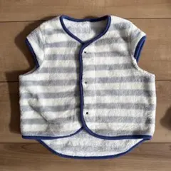 フリース スリーパー 半袖 ストライプ