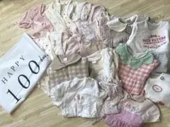 ベビー服セット 21点 まとめ売り 女の子 新生児 60.70.80