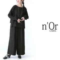 美品✨n'Or LABEL＊シフォンドッキングセットアップ フォーマル M〜L