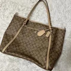 Coach ロゴ柄ショルダーバッグ 大きめ