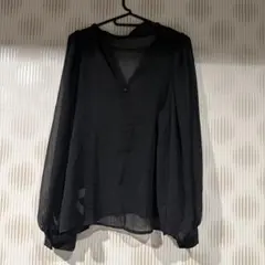 JUNOAH ブラック 長袖シャツ サイズI