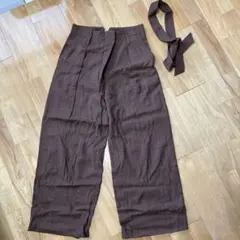 ウール ワイドパンツ