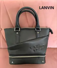 未使用　LANVIN SPORT　ランバン　バッグ　ブラック　保冷　カートバッグ