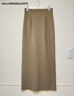 美品／GALLARDAGALANTE　ストレッチマキシタイトスカート　カーキ