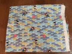 浦島太郎柄　布生地　はぎれ