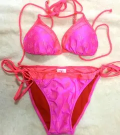 ALBA ROSA 蛍光ピンク 水着 ネオンカラー 平成ギャル Y2K 当時物