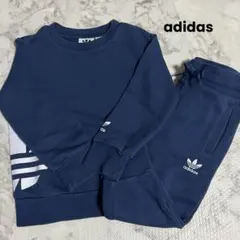 【adidas】セットアップ スウェット ロゴプリント ネイビー 男女兼用 90のサムネイル