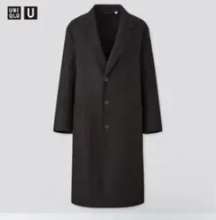 UNIQLO U ダブルフェイスオーバーコート XL ブラック ユニクロユー