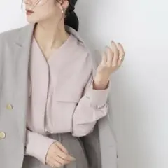 DESPRES レーヨンストレッチ スキッパープルオーバー - メルカリ