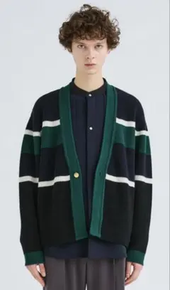 CULLNI EX.COLOR BORDER CARDIGAN