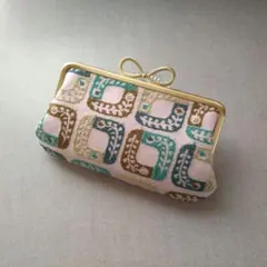 ミナペルホネン ハンドメイド 親子がま口長財布 rosy ピンク - メルカリ