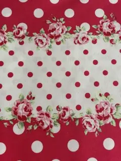 ◆ルシアン★お花ドット柄★レッド★現品のみ◆