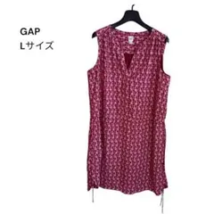 GAP ノースリーブ ワンピース　 チュニック　花柄　Lサイズ