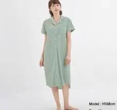 GU SABON パイルパジャマワンピース　ミントグリーン　Mサイズ