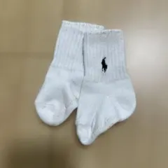 ポロ・ラルフ・ローレン ベビー靴下 ホワイト