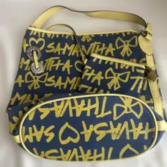Samantha Thavasa トートバッグ ネイビー イエローのサムネイル