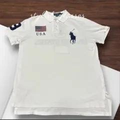 【美品】Polo by Ralph Lauren ポロシャツ ホワイト M
