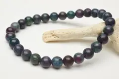 希少 ルビーサファイアフックサイトインカイヤナイト　6.5mm　ブレスレット