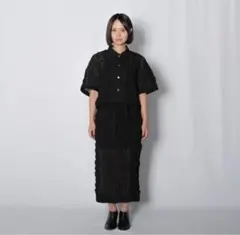 新品ユノイア フリルラインスカート 黒 - メルカリ