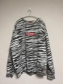 Supreme Box Logo Crewneck Zebra