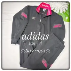 アディダス＊トラックジャージ　デサント製　トレフォイル　80・90s　上下セットのサムネイル