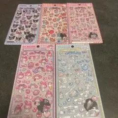 【正規品】　ボンボンドロップシール　サンリオ　第二弾　5種セット