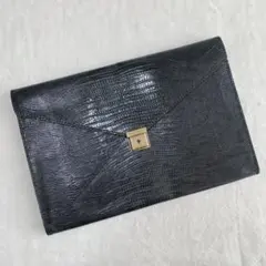 ホースバット 型押しクロコ 茶芯 トラッカーウォレット 三つ折り