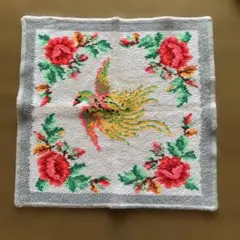 FEILER 花と鳥の刺繍 ハンカチ