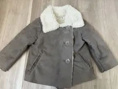 アウター　上着　モコモコ　裏起毛　コート　キッズ服　100冬服