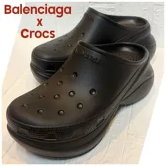 【未使用】Balenciaga x Crocs 厚底ミュール　サンダル　❤︎のサムネイル