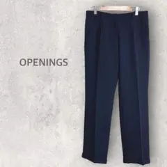 【OPENINGS】テーパードパンツ M カジュアルパンツ センタープリーツ
