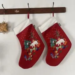 未使用　KALDI クリスマスソックス　 ２個セット