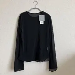 ユニクロ マメクロゴウチ シアークルーネックTシャツ Black Lサイズ