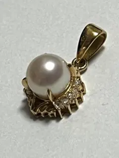 K18YG パール フィレンツェ彫り 新品 - メルカリ