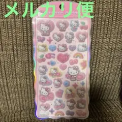 ハローキティ コットンパフィーシール サンリオ 新品 ヒョウ柄