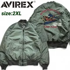 新品 AVIREX ヒロアカ リバーシブル ヴィランワッペン MA-1 XL - メルカリ