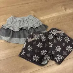 フリル付きスカート130cmとショートパンツセット 110cm