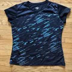 Prince テニス Tシャツ M ブラック/ブルー