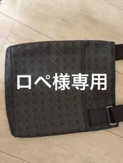 [ロペ様専用]ブラウン ロゴ入りショルダーバッグのサムネイル