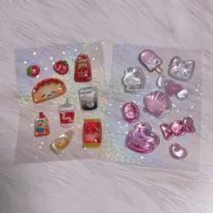 ファストフードとバレエコアセット ボンボンドロップ系シール