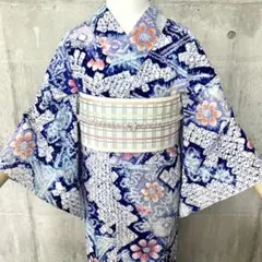 ★ hamu様★青藍色 有松鳴海絞り 有松絞り 絞り染め 絞り浴衣 TM/46 ☆ hamu様☆青藍色 有松鳴海絞り 有松絞り 絞り染め 絞り浴衣 TM/46
