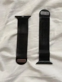 Apple Watch用 ミラネーゼループ バンド ブラック