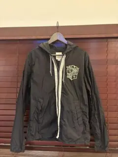 DIESEL フード付きナイロンジャケット S ブラック