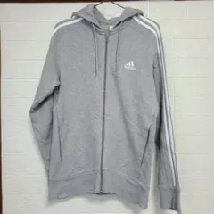 adidas★レディース フルジップパーカー グレーのサムネイル