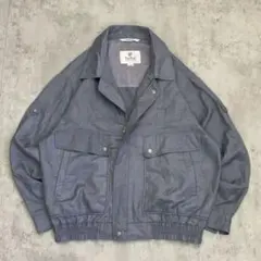 vintage ブルゾンジャケット　短丈　シルク調　アメカジ　シティーボーイ