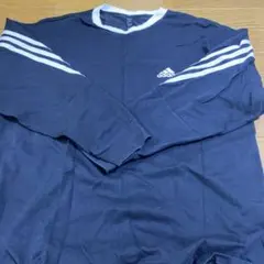 adidas 黒　長袖カットソー 160/80キッズ男子