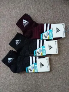 adidas 3足セット×３パック＝計９足 23-25cm