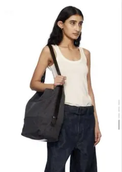 LEMAIRE BELTED TOTE BAG BLK ルメール トートバッグ LEMAIRE＞BELTED TOTE BAG/ベルテッド トートバッグ